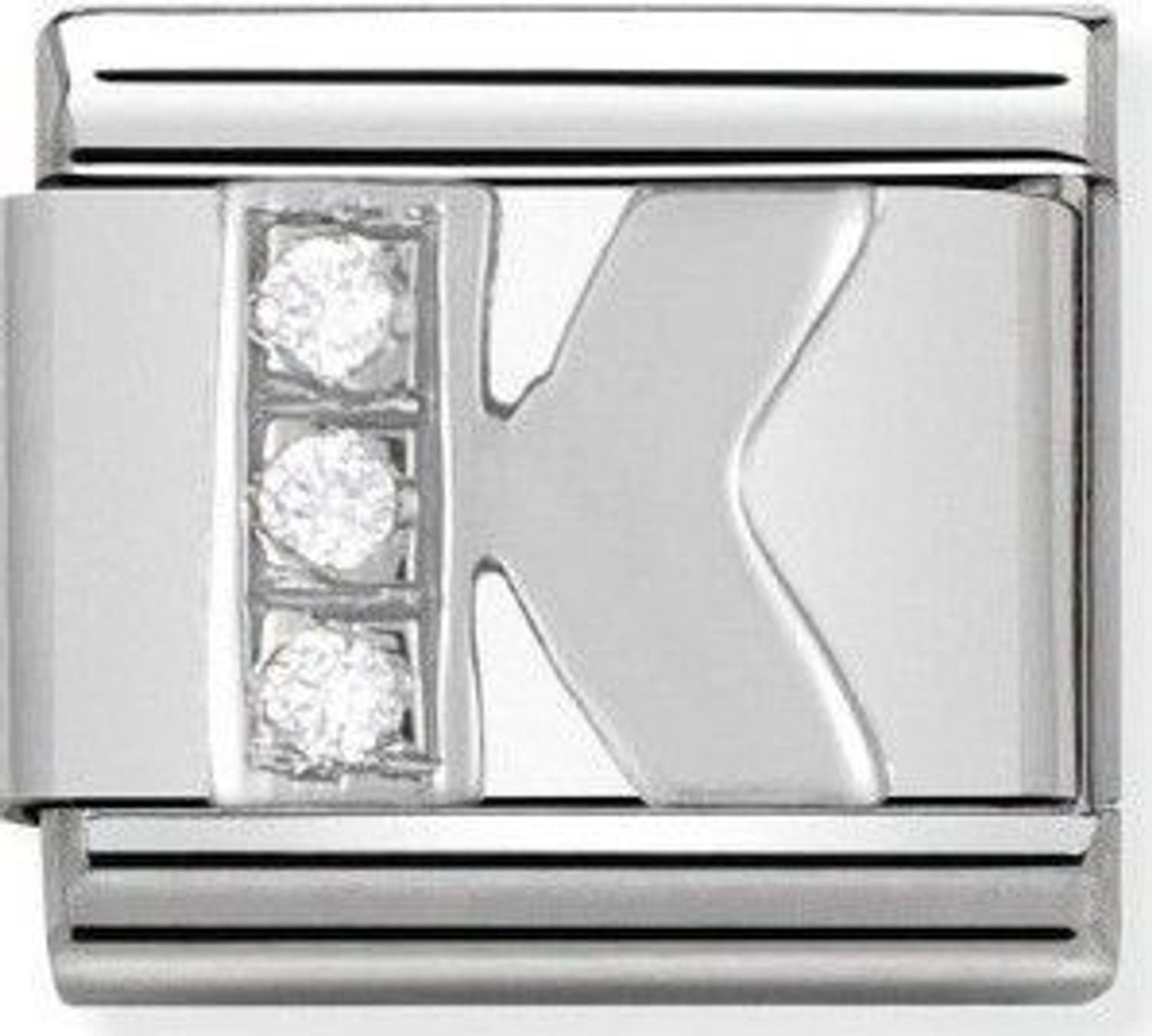 Charms Nomination Classic – Litera K z cyrkoniami srebro 330301 11.jpg